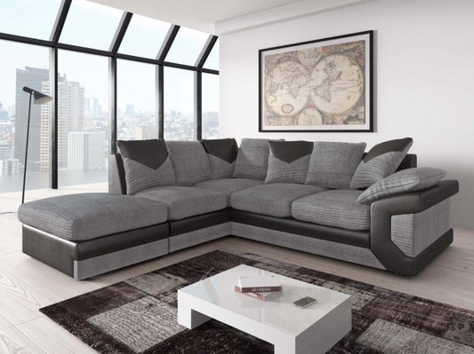 Dino Jumbo Cord Corner Sofa Suite