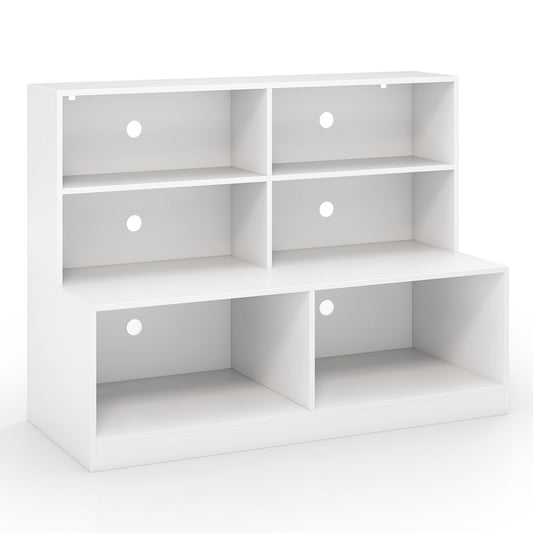 2-in-1 Entryway Shoe Cabinet with 2 Anti-tipping Kits for Living Room-White