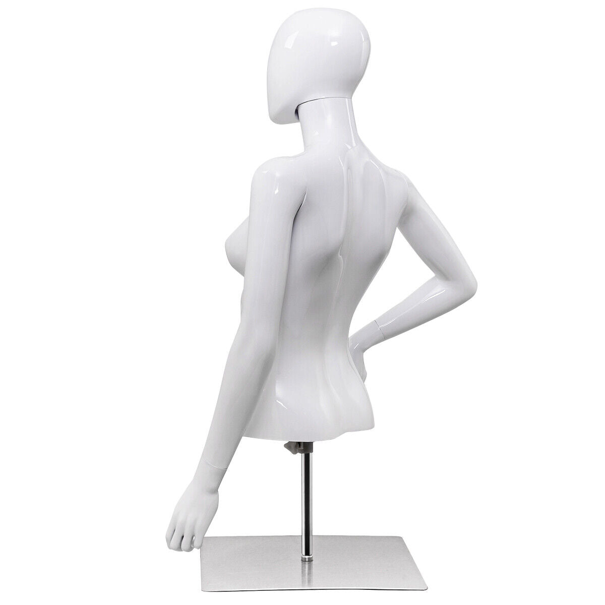 Female Half Body Mannequin with Adjustable Height and Arms