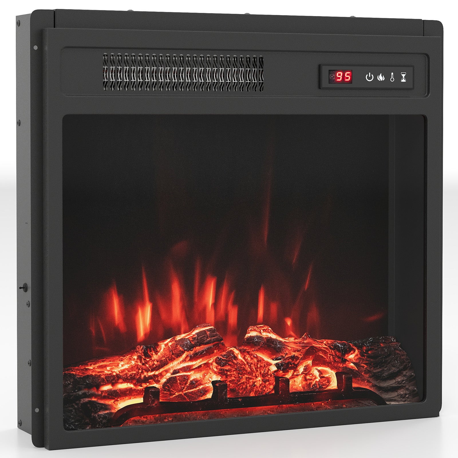 20 Inch Electric Fireplace Insert 750W/1500W Fireplace Heater with Remote Control