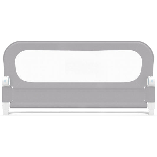 Foldable Bed Rail for Toddlers 120 Long with Removable Cover-Grey