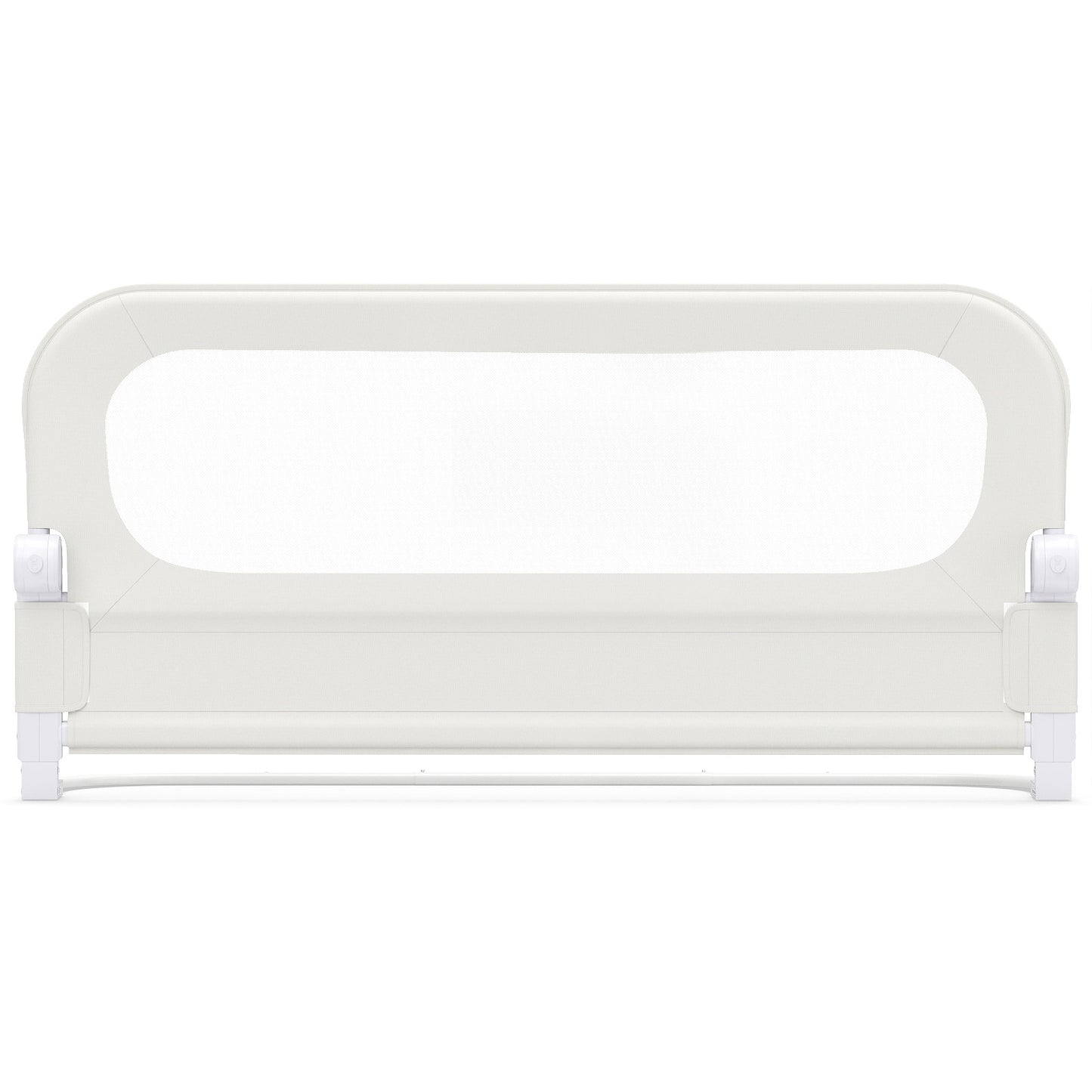 Foldable Bed Rail for Toddlers 120 Long with Removable Cover-White