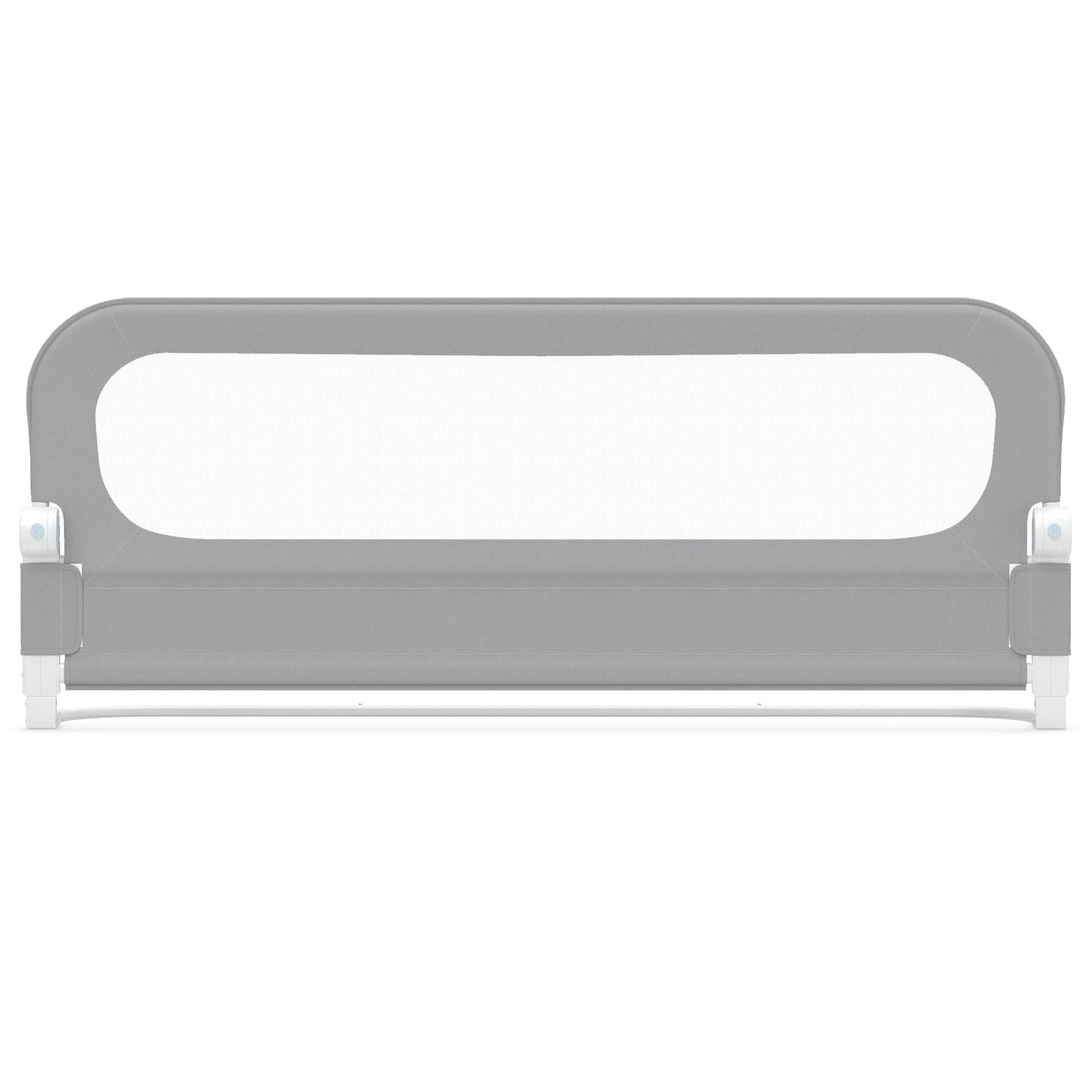 Foldable Bed Rail for Toddlers 148 Long with Removable Cover-Grey