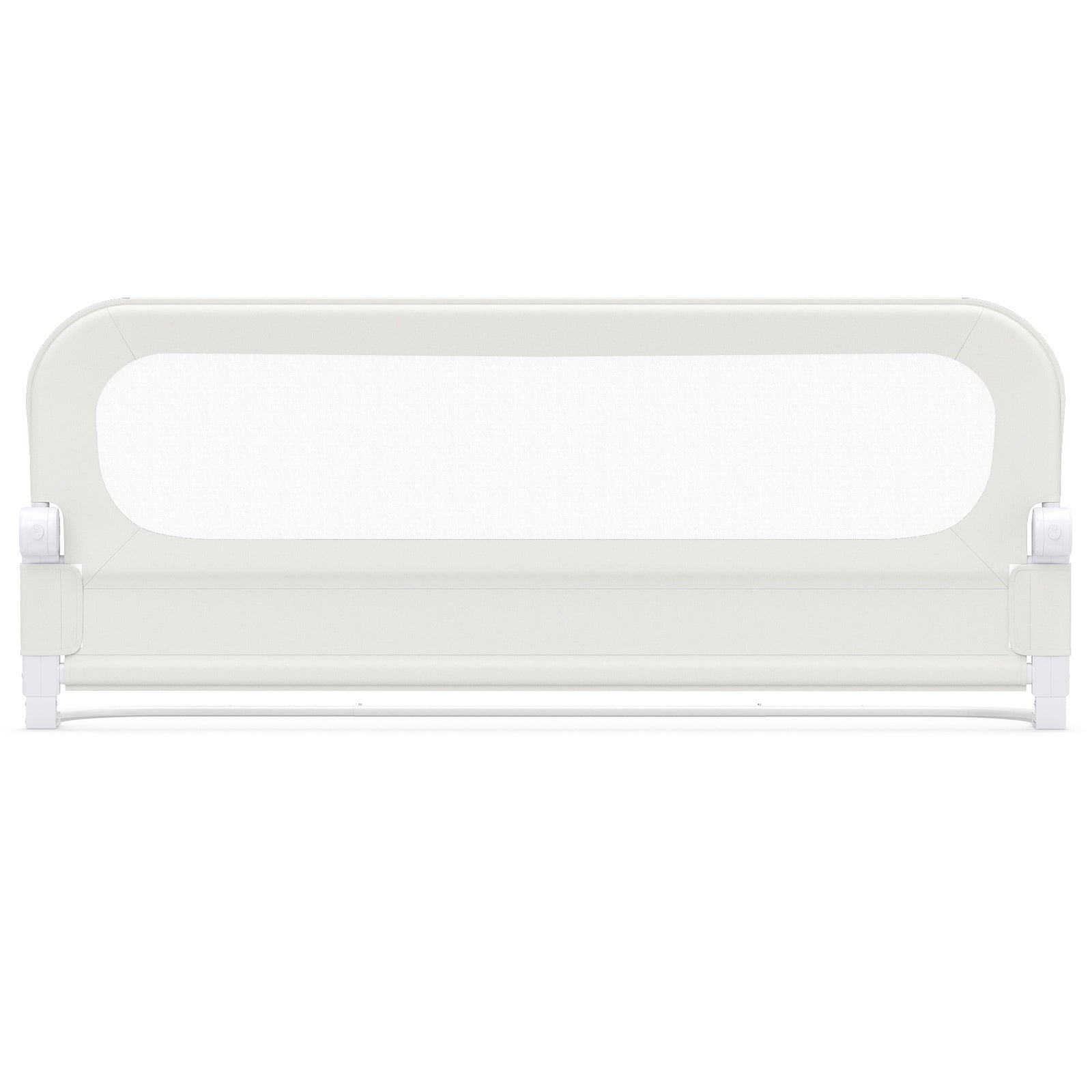 Foldable Bed Rail for Toddlers 148 Long with Removable Cover-White