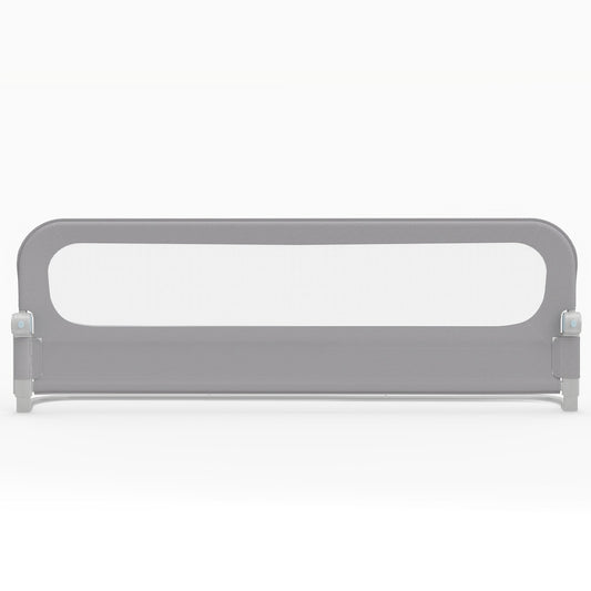 Foldable Bed Rail for Toddlers 178 Long with Removable Cover-Grey