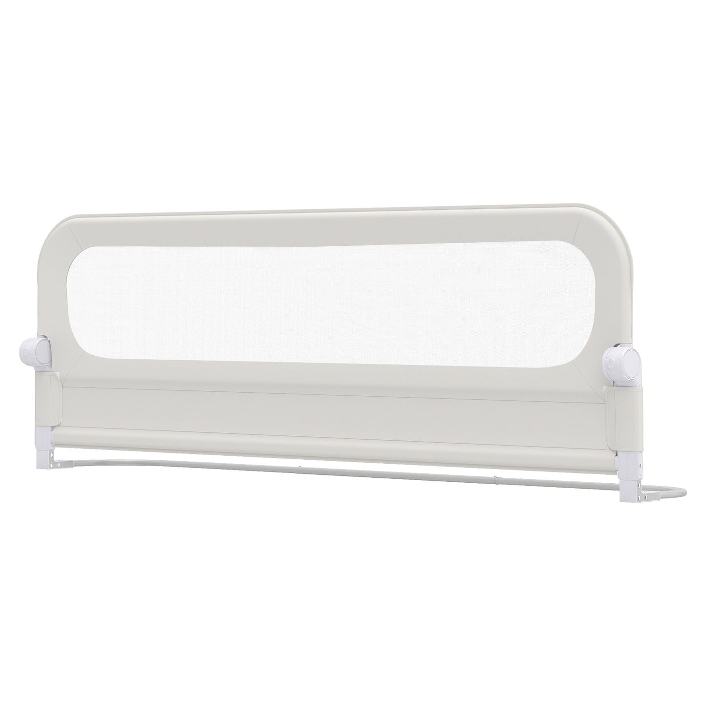 Foldable Bed Rail for Toddlers 178 Long with Removable Cover-White