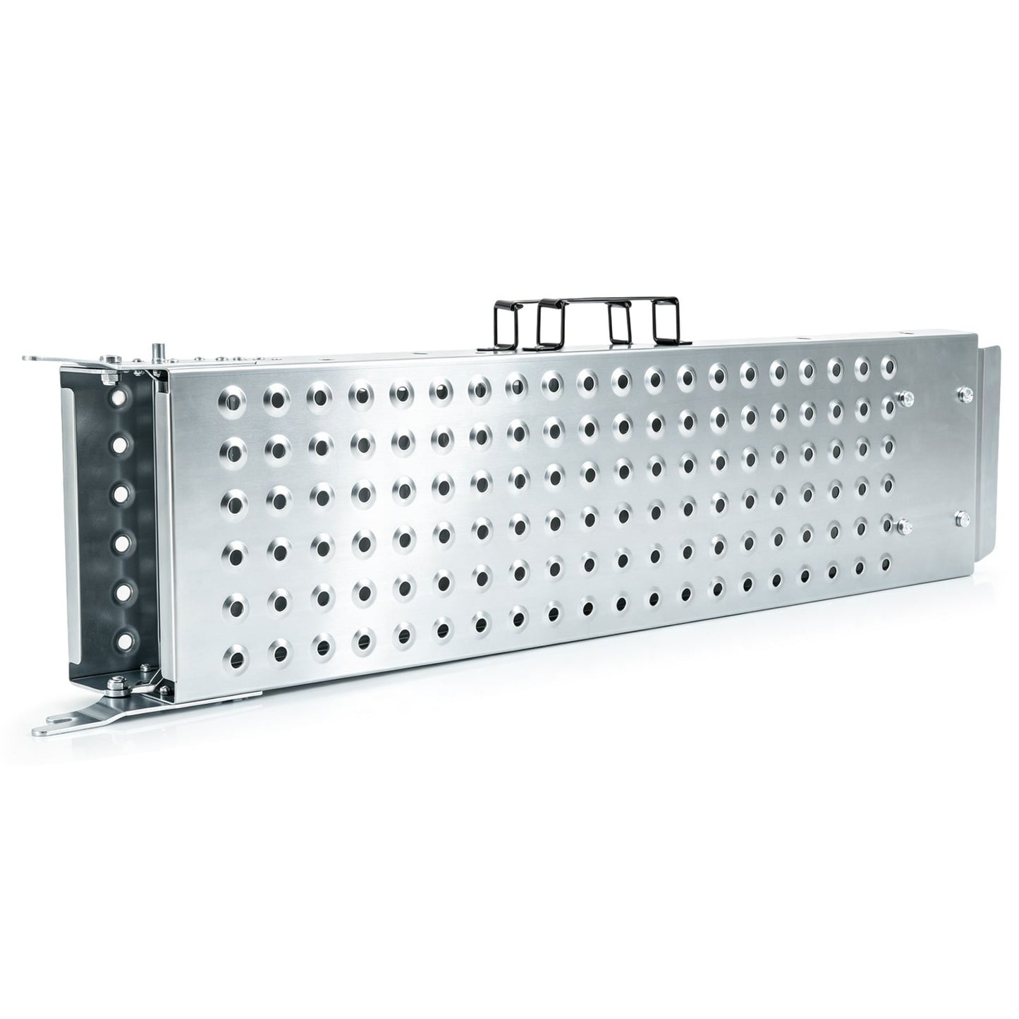 Folding Loading Ramps and 400 KG Capacity 2-Pack Multi-Use Ramps with Handles for Pickup Truck and Trailer-Silver