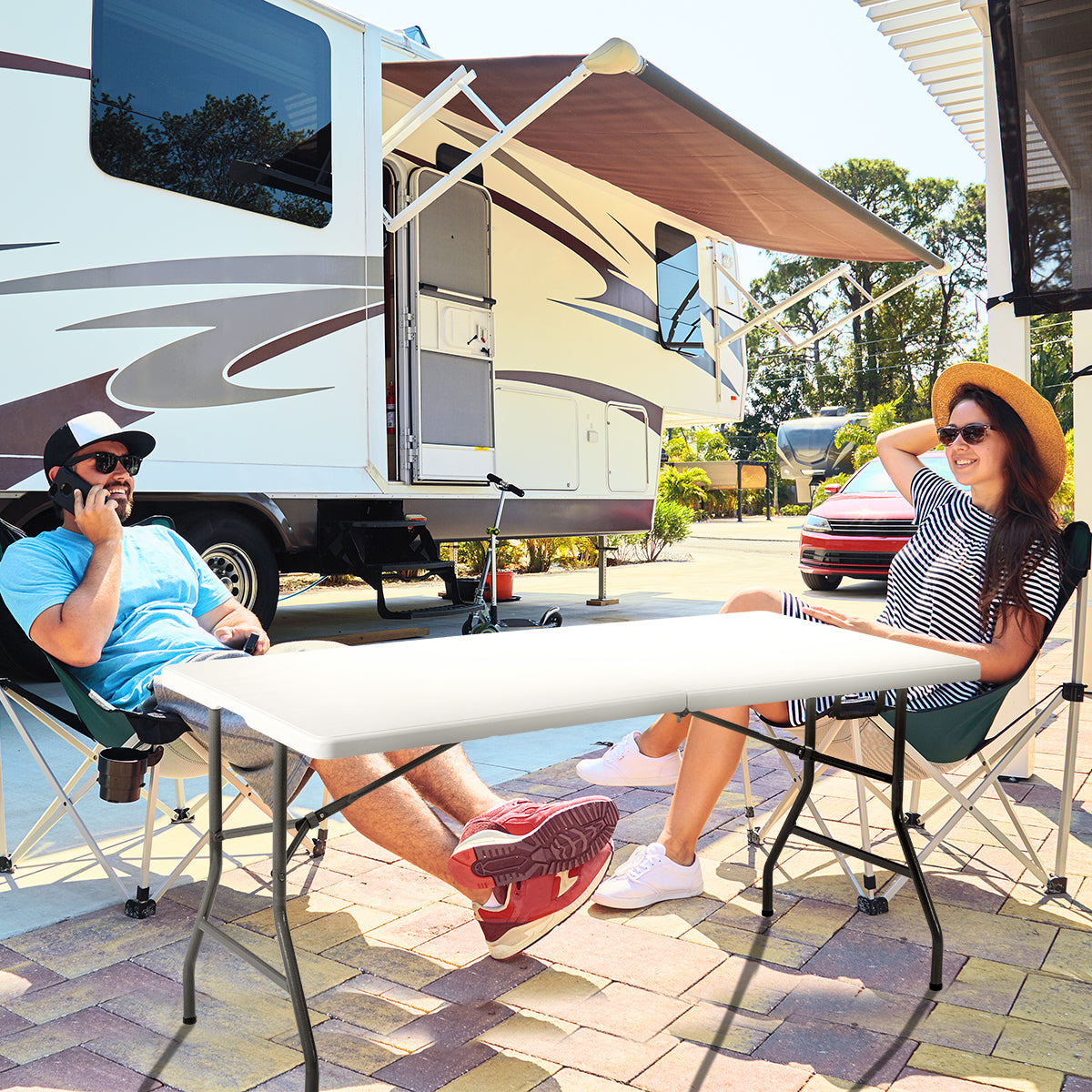 Folding Picnic Table for Outdoors