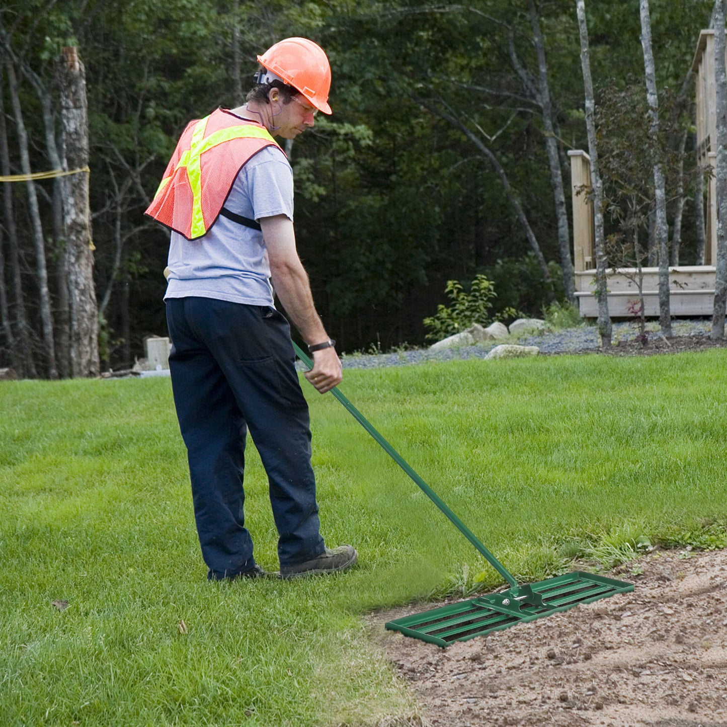 75/91/106 x 25cm Lawn Leveling Rak with Ergonomic Handle-106 x 25 cm