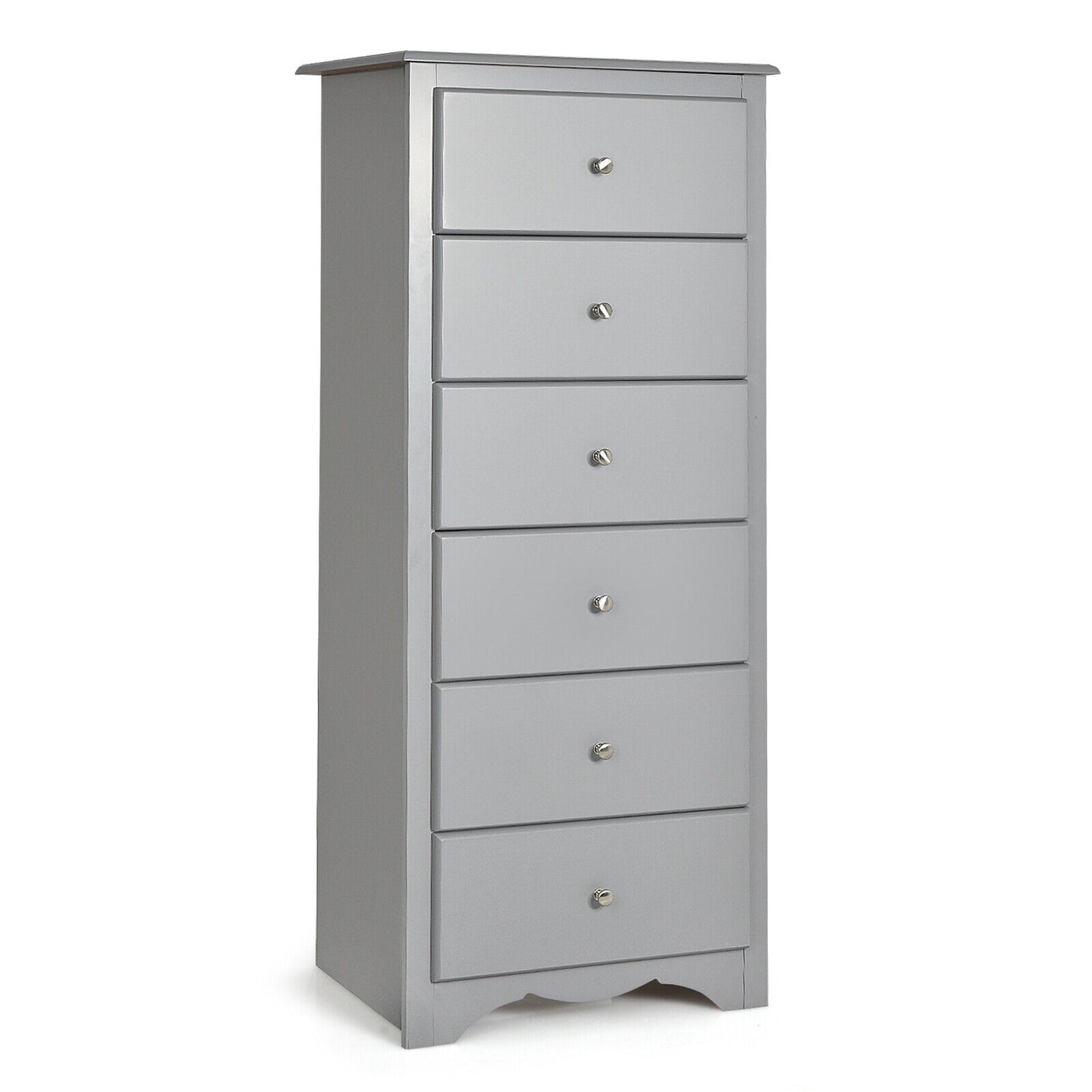 6-Drawer Freestanding Dresser Cabinet-Grey