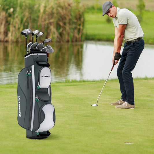 Lightweight Golf Cart Bag with 14 Dividers and 7 Zippered Pocket