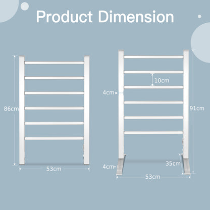 2-in-1 Electric Towel Warmer with 6 Bars