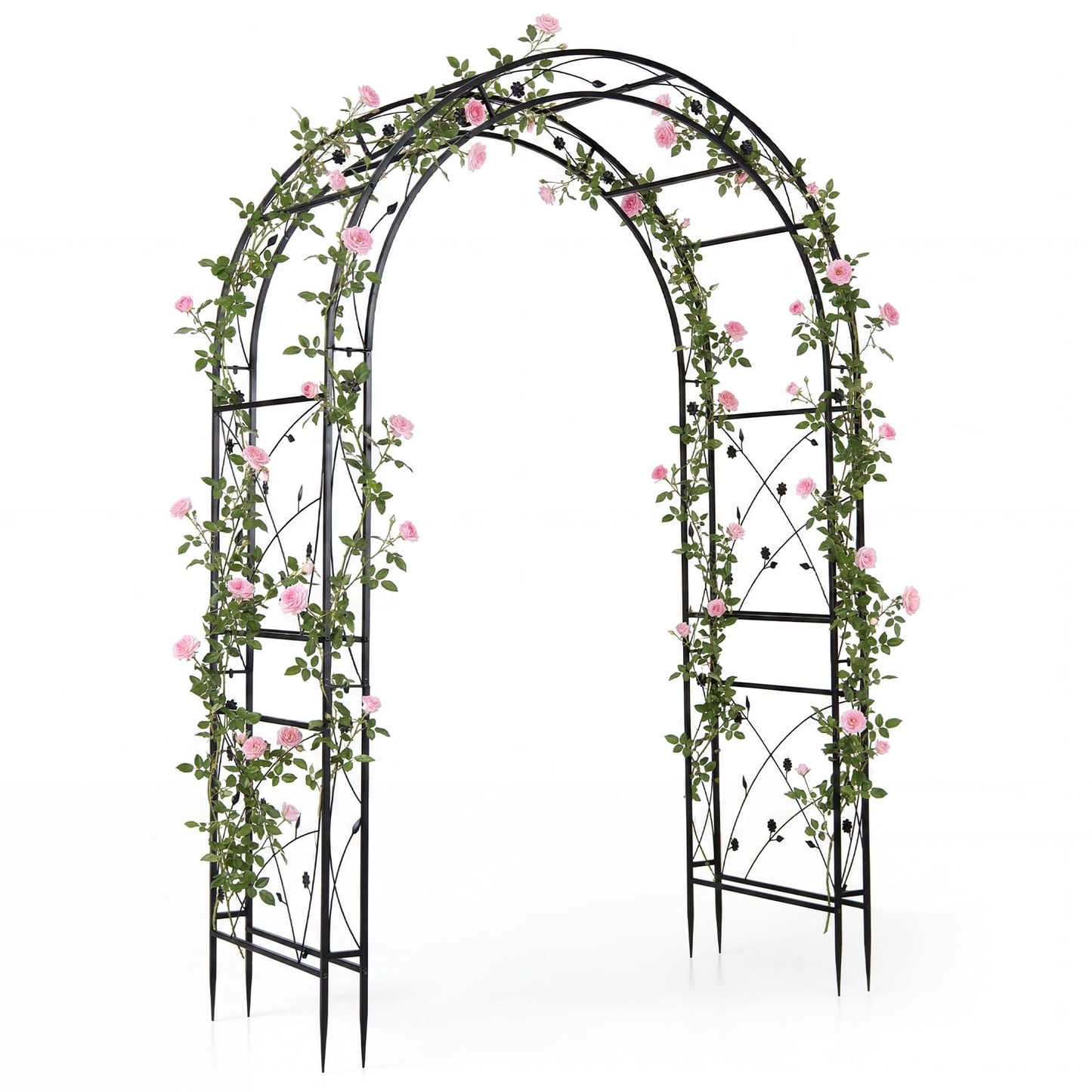 Heavy Duty Metal Arbor Trellis for Climbing Plants and Wedding Decoration