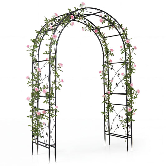 Heavy Duty Metal Arbor Trellis for Climbing Plants and Wedding Decoration
