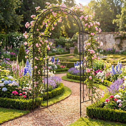 Heavy Duty Metal Arbor Trellis for Climbing Plants and Wedding Decoration