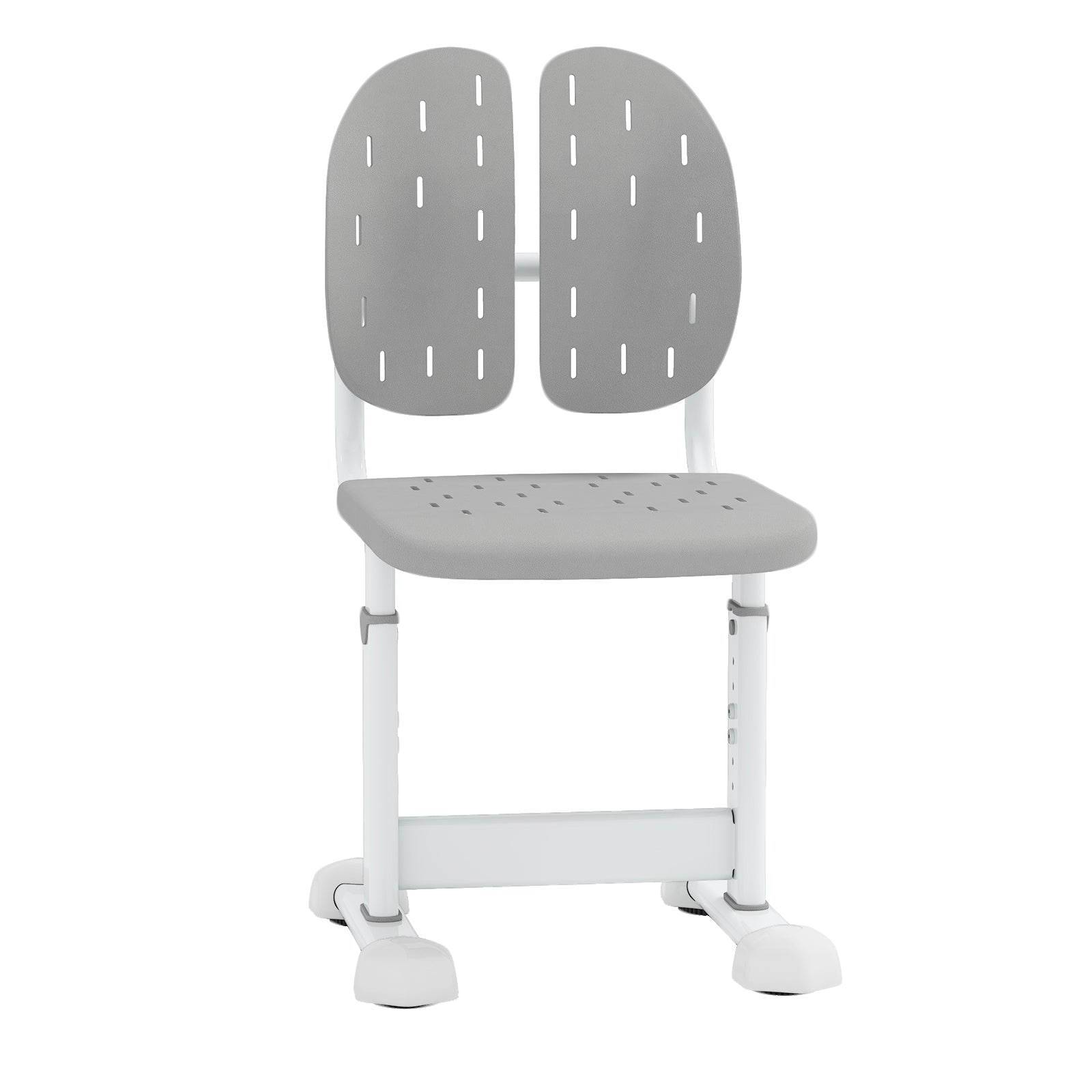 Height-adjustable Kid’s Desk Chair with Double Back Support and Breathable Seat-Grey