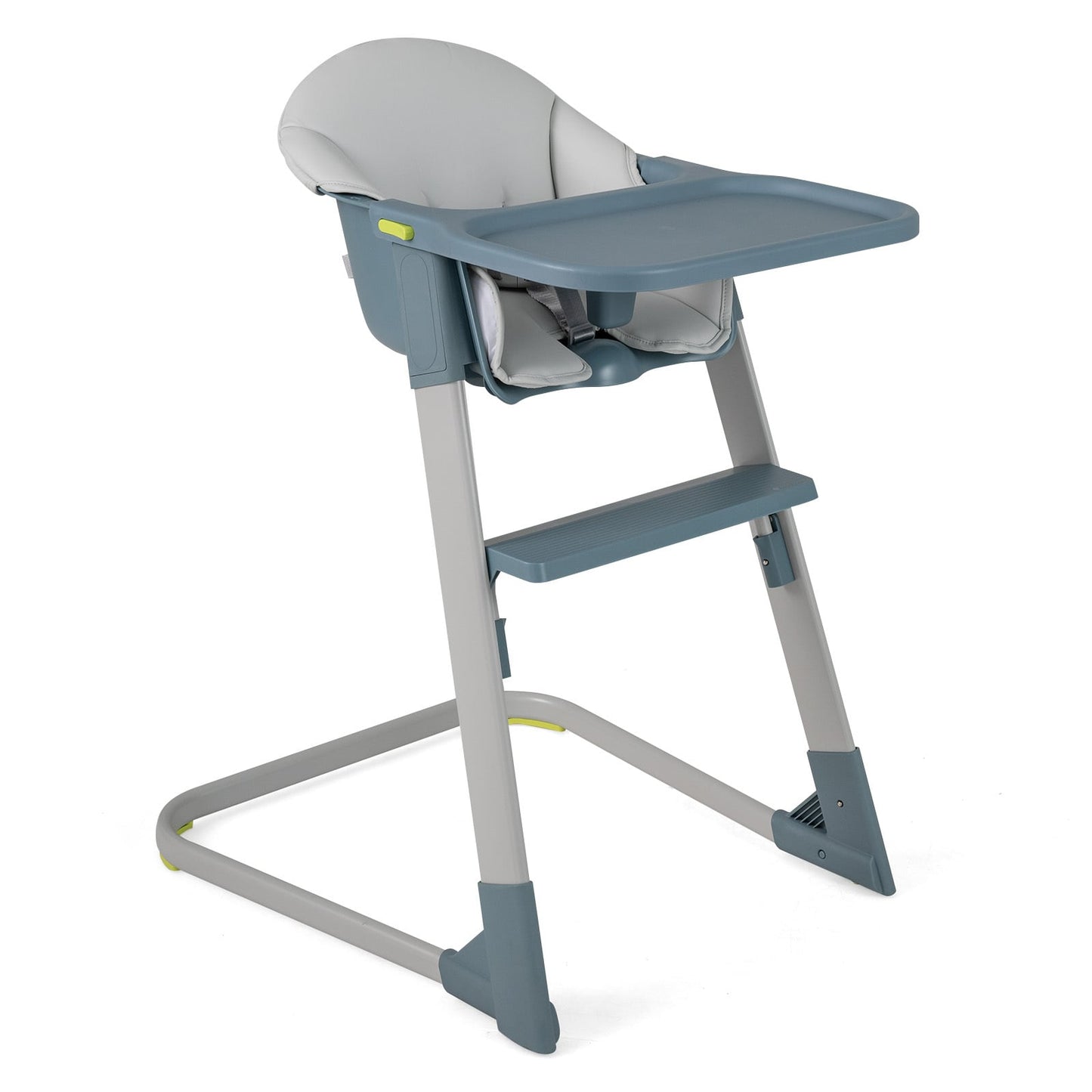 High Chair with Detachable Tray and Waterproof Cushion for 6-36 Months-Grey