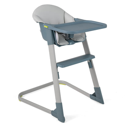High Chair with Detachable Tray and Waterproof Cushion for 6-36 Months-Grey