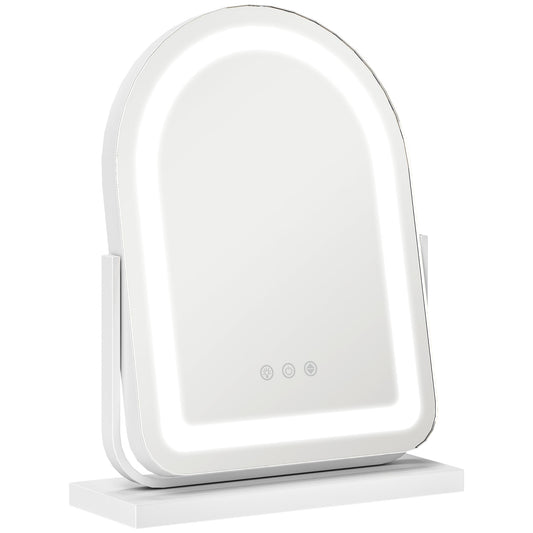 HOMCOM 33 x 44.5cm LED Vanity Mirror - White