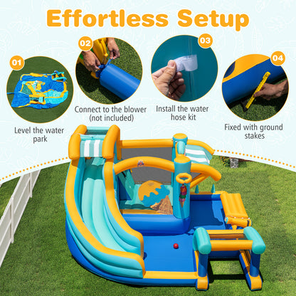 Inflatable Water Slide Bounce House for Outdoor Backyard