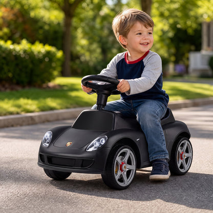 Kids Ride On Car Sliding Car with Horn & Sound Buttons Porsche Licensed-Black
