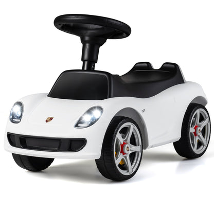 Kids Ride On Car Sliding Car with Horn & Sound Buttons Porsche Licensed-White