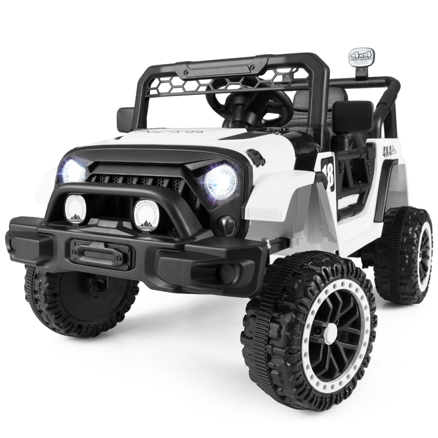 Kids Ride on Truck 12V Electric Toy Vehicle with Remote Control-Black
