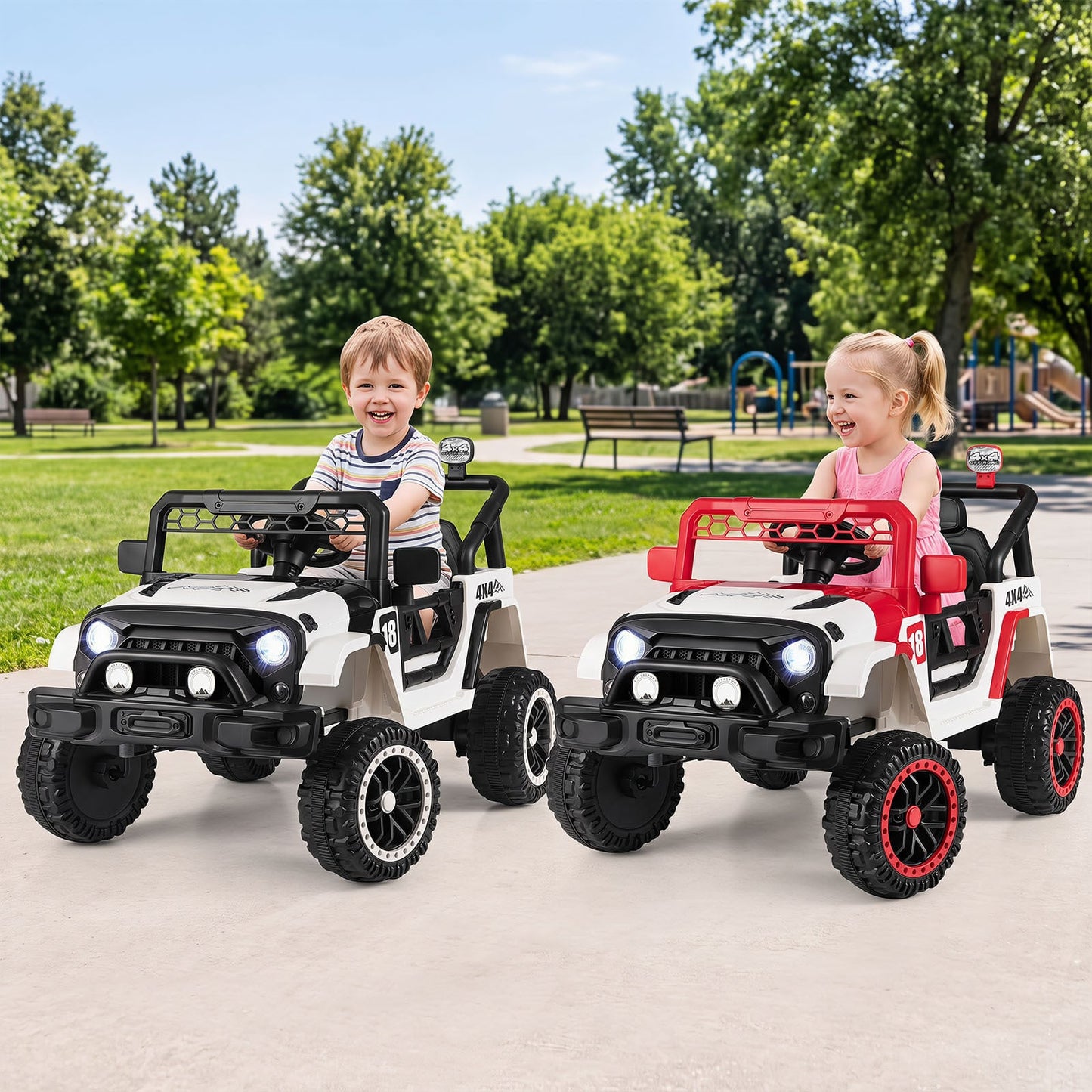 Kids Ride on Truck 12V Electric Toy Vehicle with Remote Control-Black
