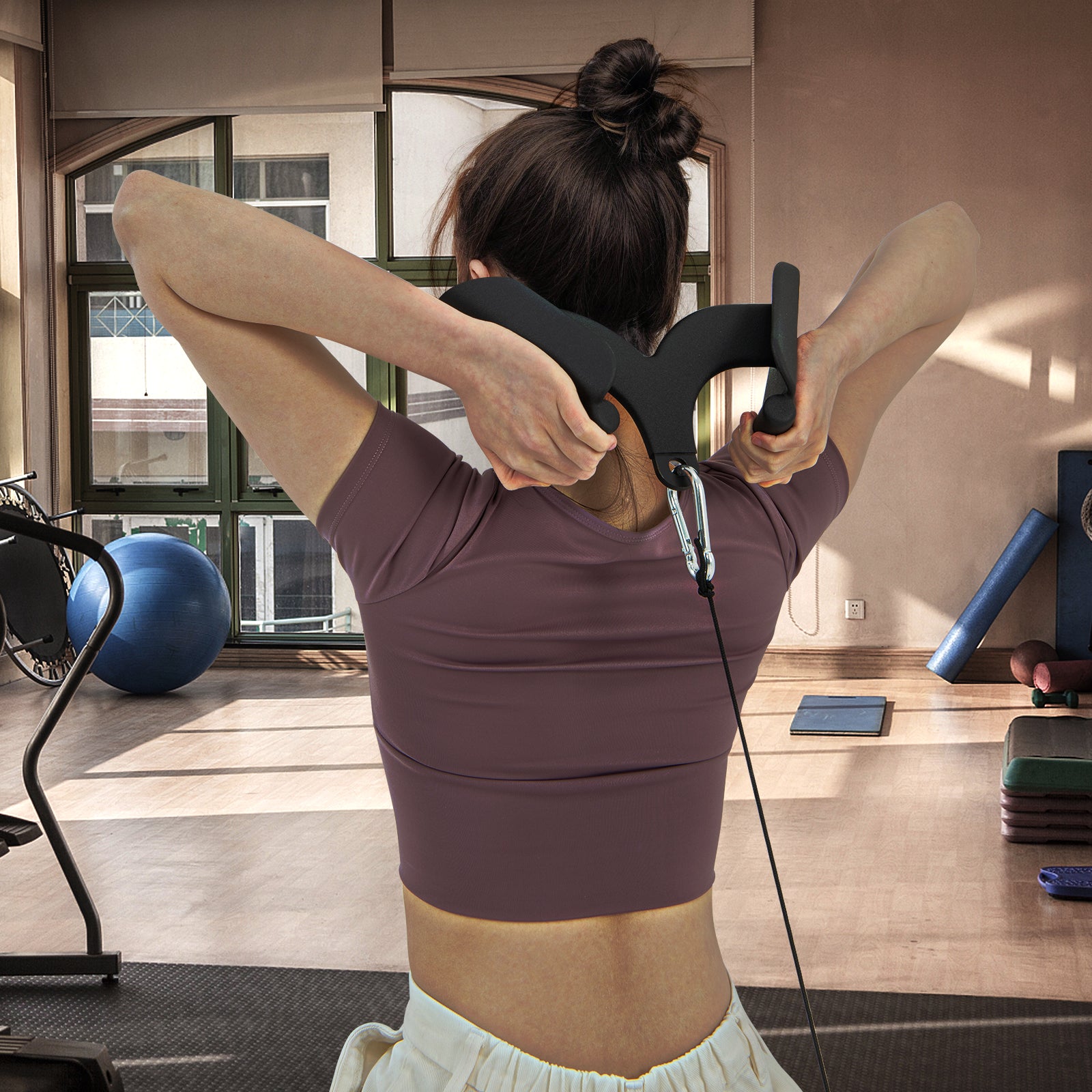 LAT Pulldown Attachment Set T-bar V-bar Pulley Cable Attachments