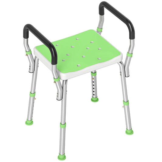 HOMCOM 57-69cm Aluminium Frame Bath Seat
