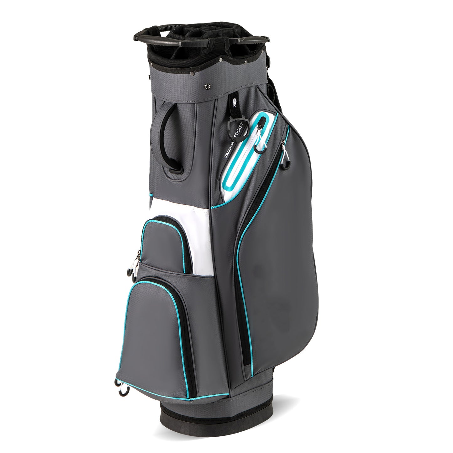 Lightweight Golf Cart Bag with 14-Way Divider Top and Cooler Pocket-Grey