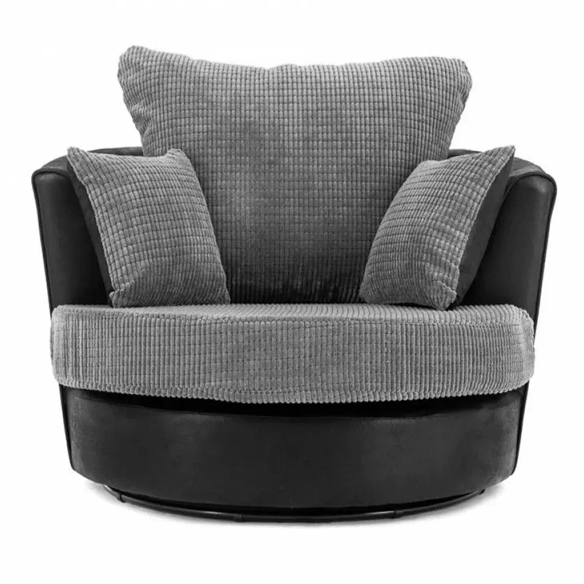 Modern Suite Cord Fabric Corner Sofa - Brown