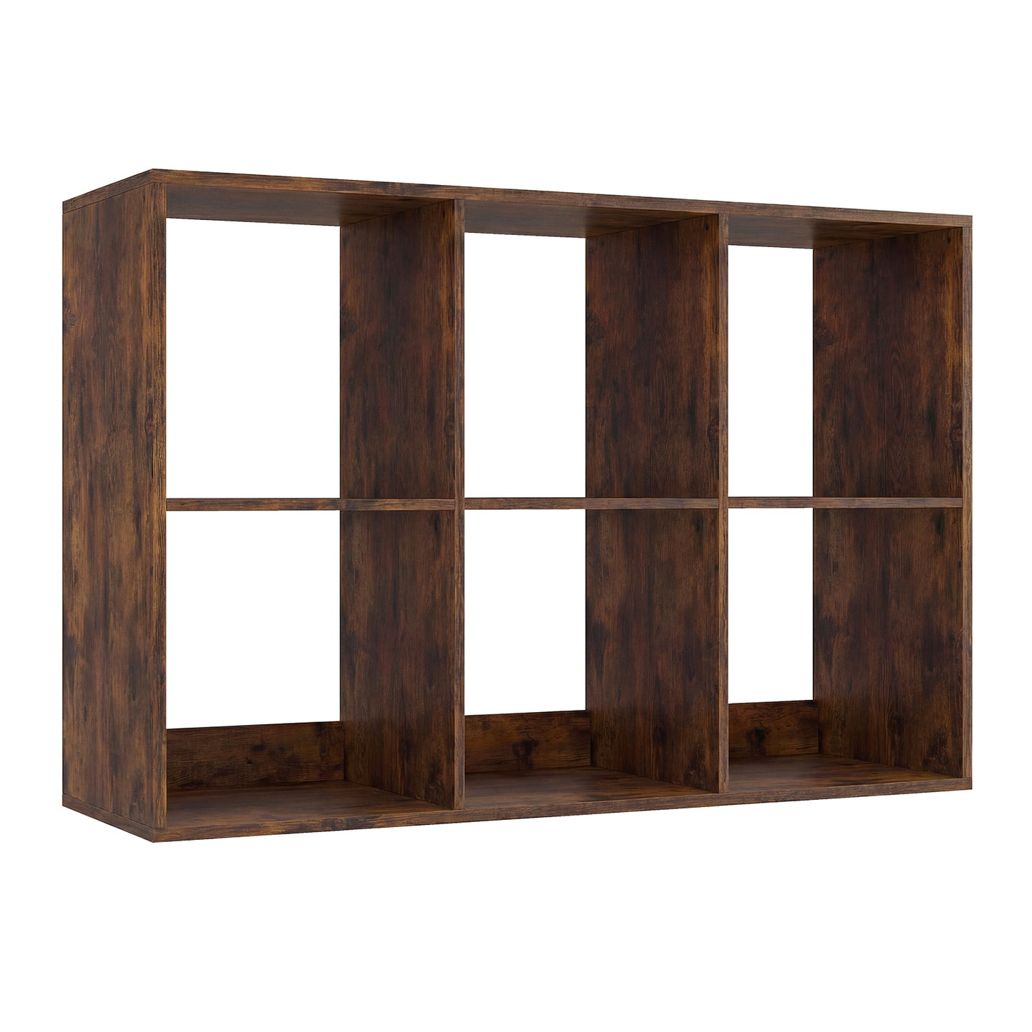 6-Cube Open Bookshelf with Anti-toppling Kit