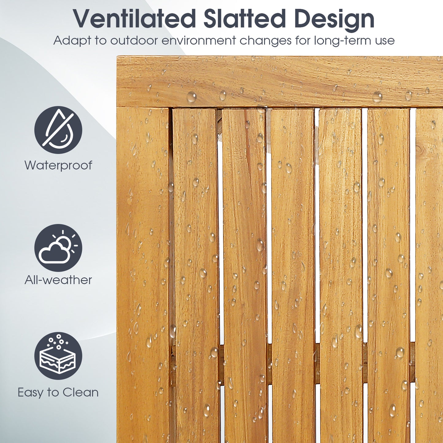 Outdoor Bar Table Acacia Wood Bar Table for Outside