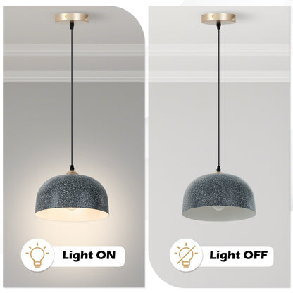 Pendant Light Fixture with Adjustable Hanging Cable and E27 Bulb Base