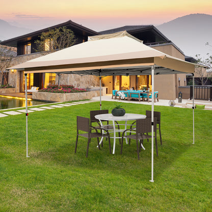 Pop up Gazebo with Vented Top and Portable Canopy Shelter-without Mesh Netting