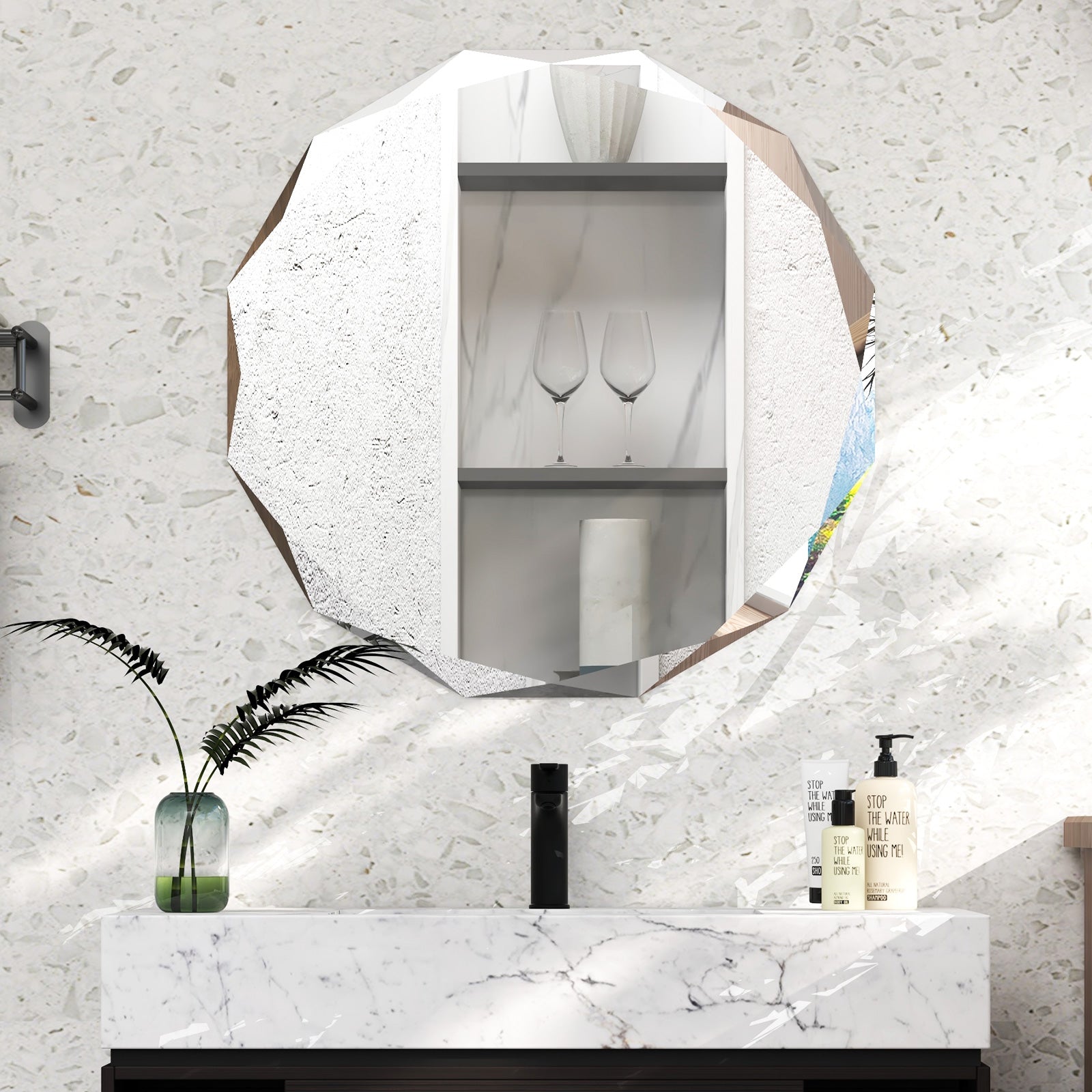 Premium Silver Polished Frameless Wall Mount Mirror