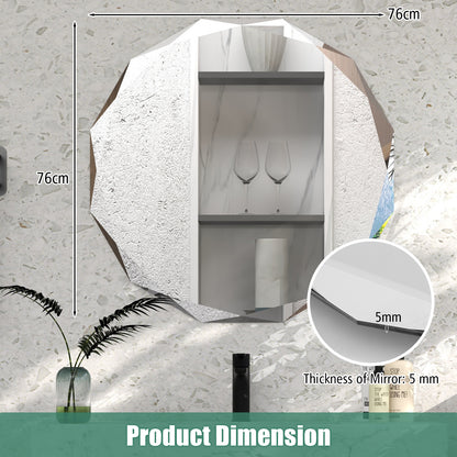Premium Silver Polished Frameless Wall Mount Mirror