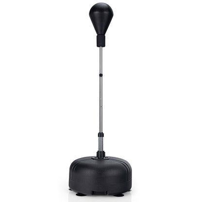 Punching Bag with Stand and Gloves-Black