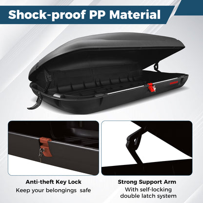 Rooftop Cargo Carrier Hard Shell Car Mount Storage Case