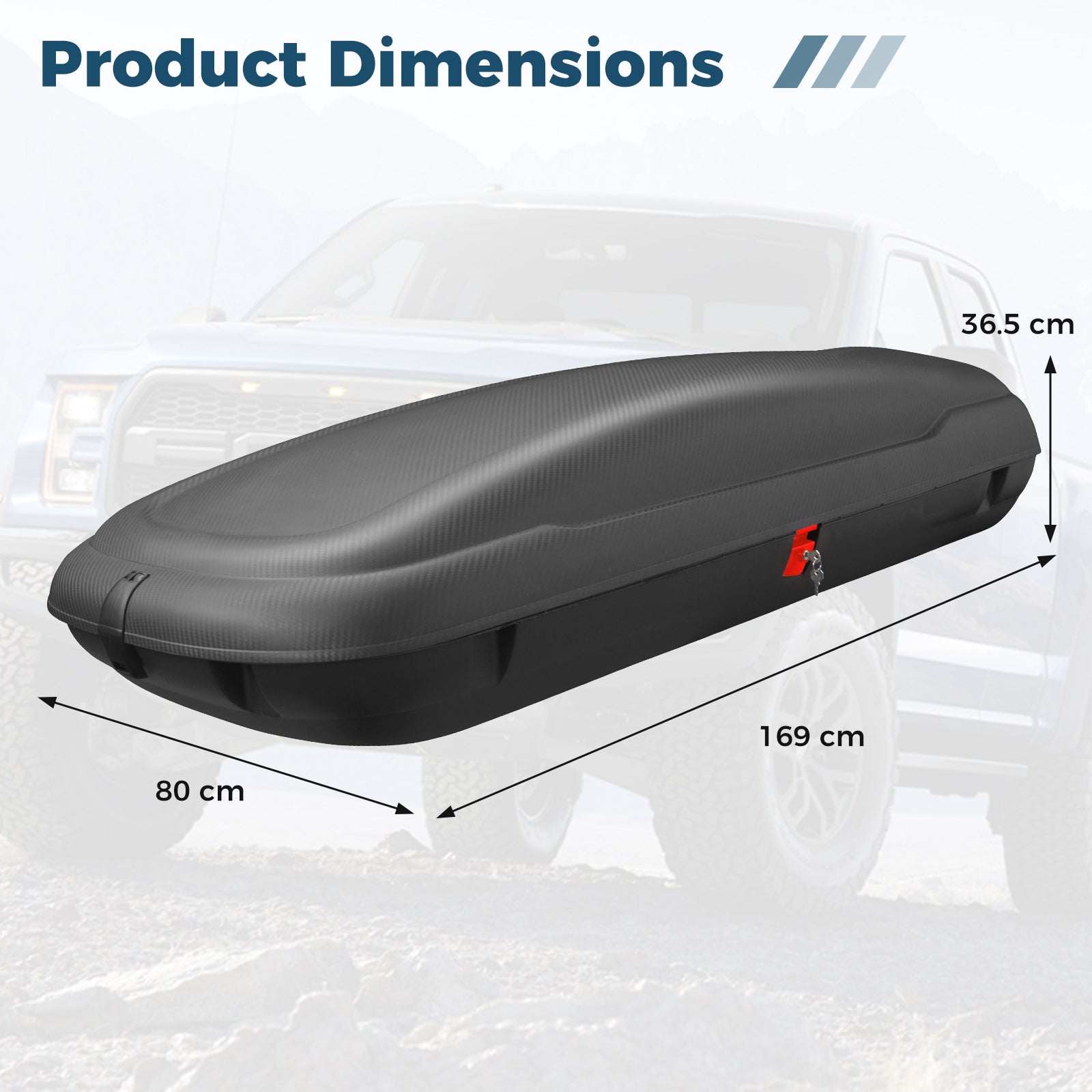 Rooftop Cargo Carrier Hard Shell Car Mount Storage Case