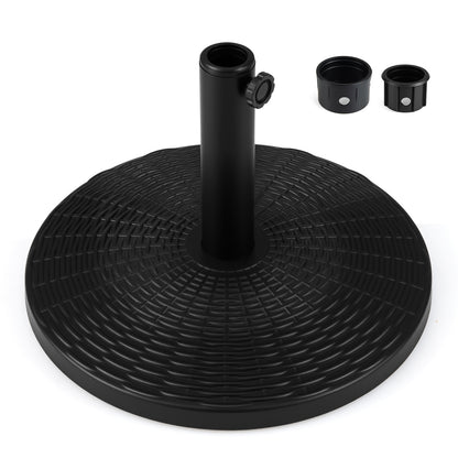 Round Patio Umbrella Base with Adjustable Knob for Yard