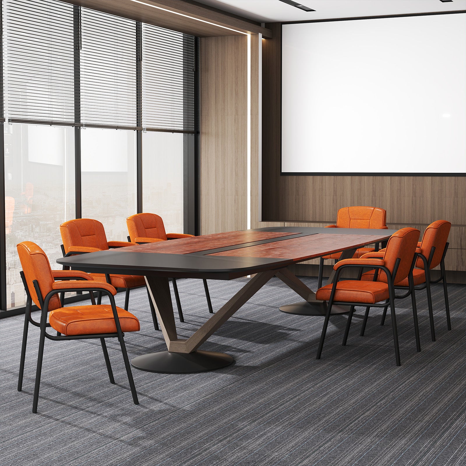 Set of 2 Big and Tall Guest Chair Waiting Room Chairfor Reception Meeting-Coffee