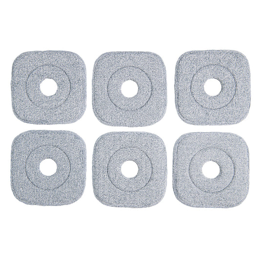 Spin Mop and Bucket Set Square with 8 Microfiber Mop Pads-Green