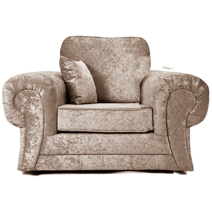 Arabia Crushed Velvet Corner Sofa - Silver, Black, Mink