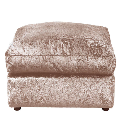 Arabia Crushed Velvet Corner Sofa - Silver, Black, Mink
