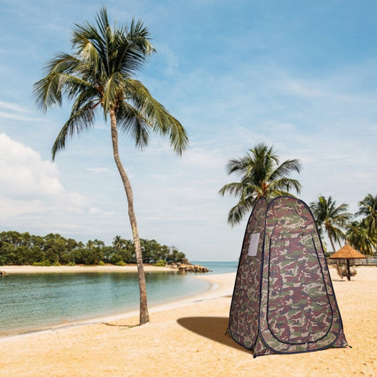 Toilet Shower Changing Beach Camping Tent Room Portable Pop Up Private Travel-Camouflage
