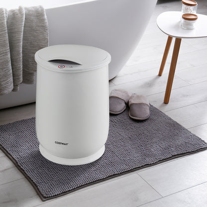 Towel Warmer Bucket Portable Spa Hot Towel Heater-Grey