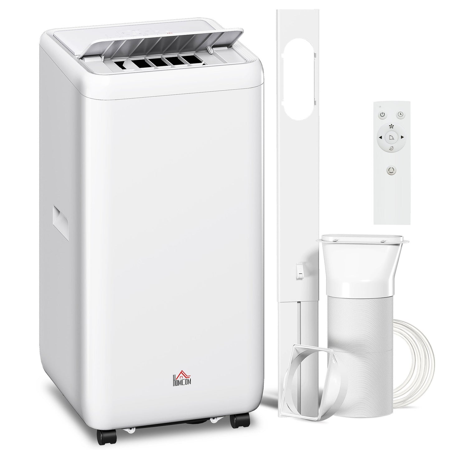 HOMCOM 12,000 BTU 5-in-1 Mobile Air Conditioner, 35m2 Radius - White