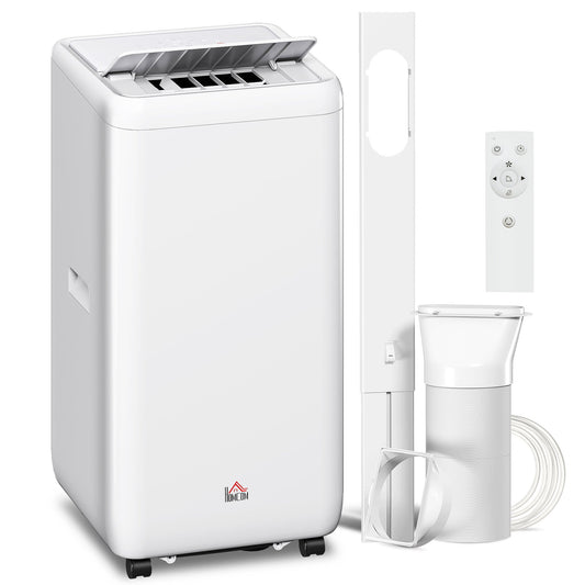 HOMCOM 12,000 BTU 5-in-1 Mobile Air Conditioner, 35m2 Radius - White
